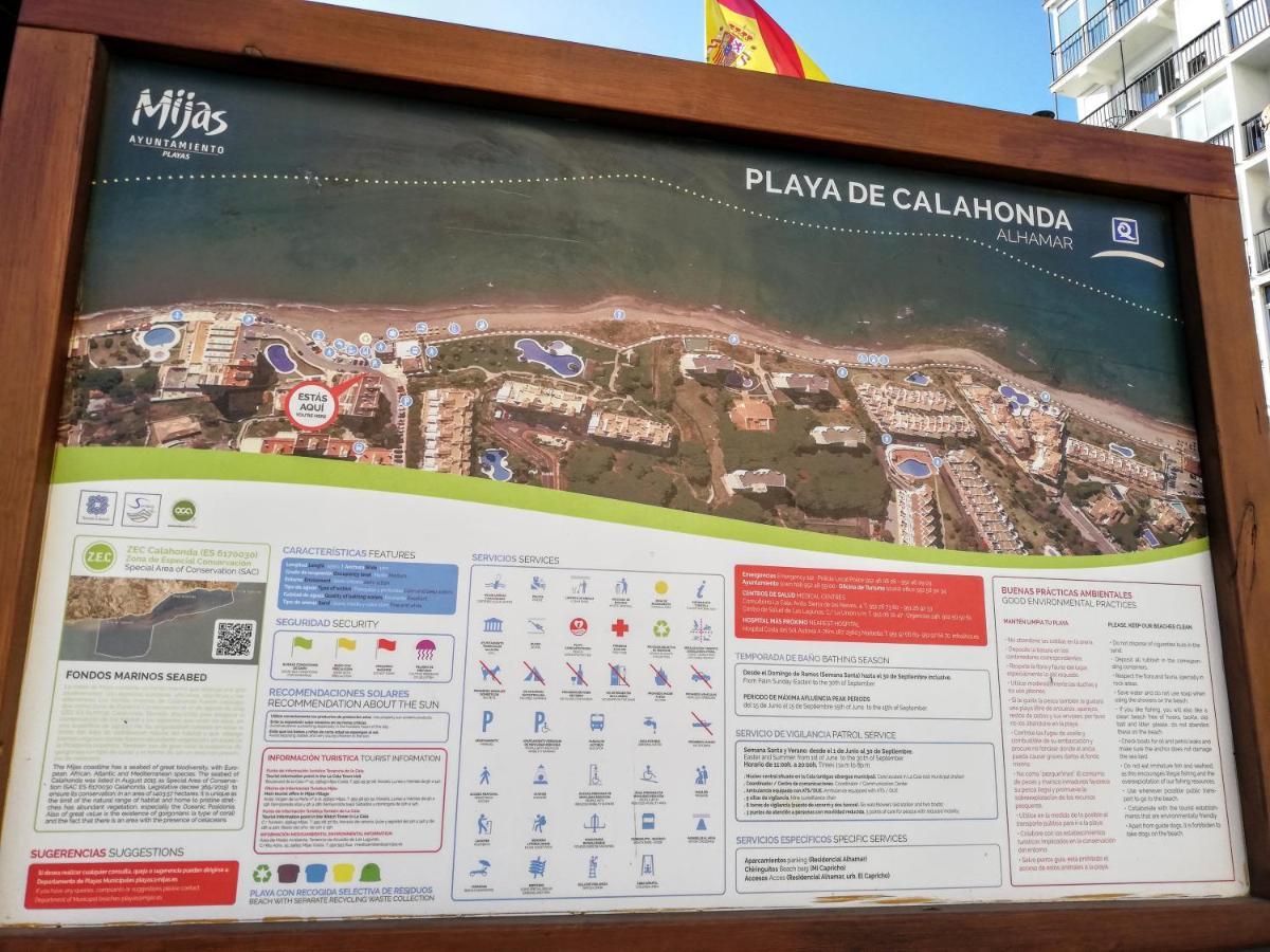 Apartamento Mar Azul, Primera Linea De Playa Sitio de Calahonda Eksteriør billede